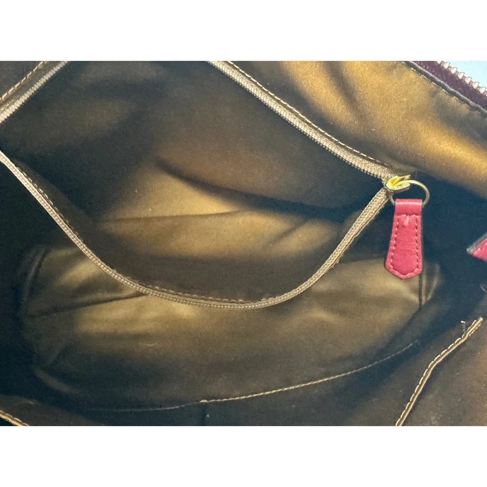 Coach Kelsey Satchel Red Pebbled Leather Gold Hardware Tote Bag Handbag